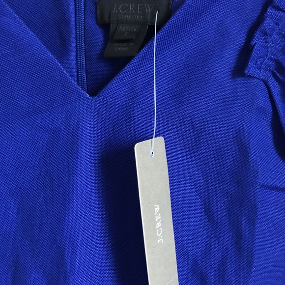 NWT J. Crew dress cobalt blue - Picture 3 of 3